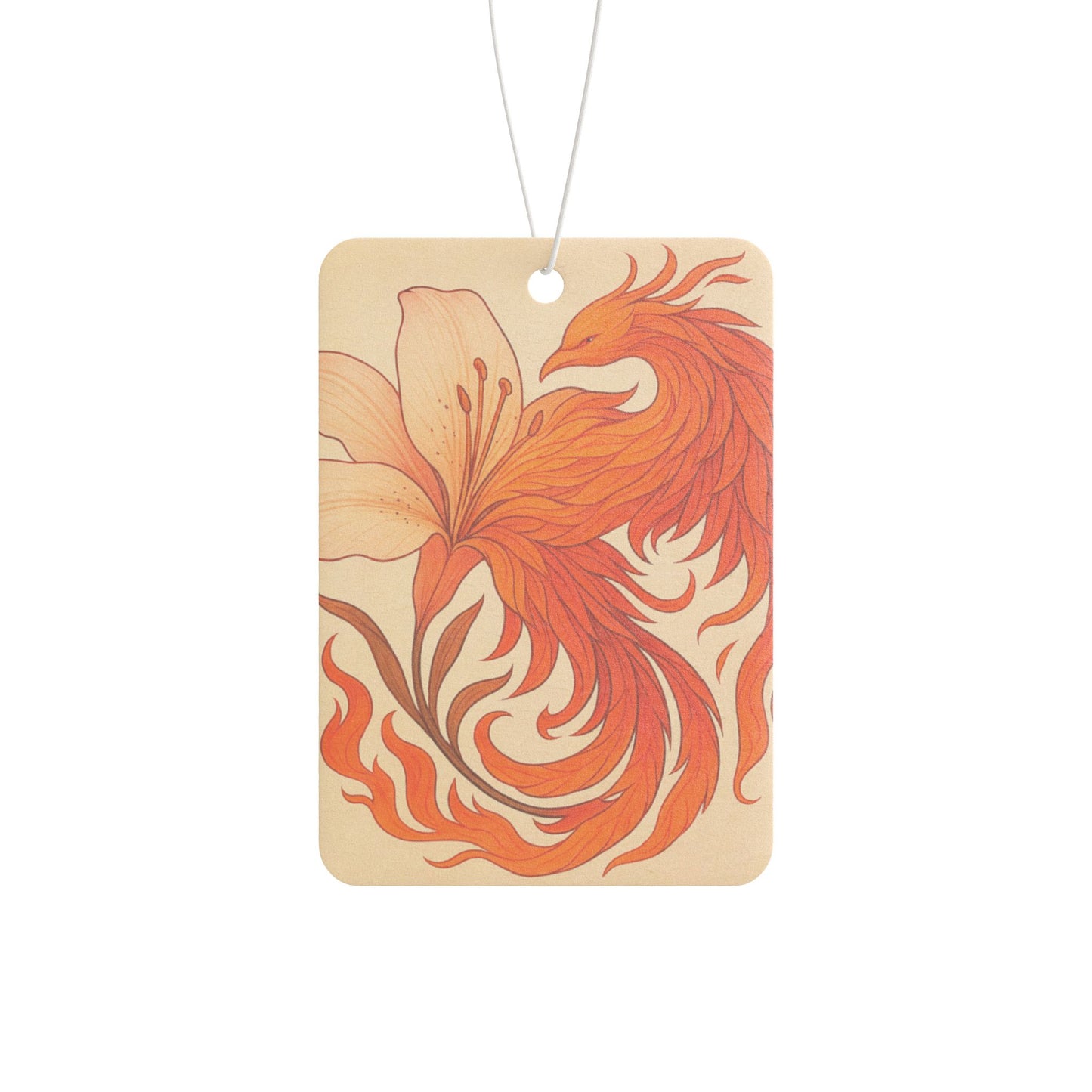 Phoenix Blossom Car Air Freshener, Aromatic Car Décor, Unique Gift for Teens, Home Fragrance, Road Trip Essentials