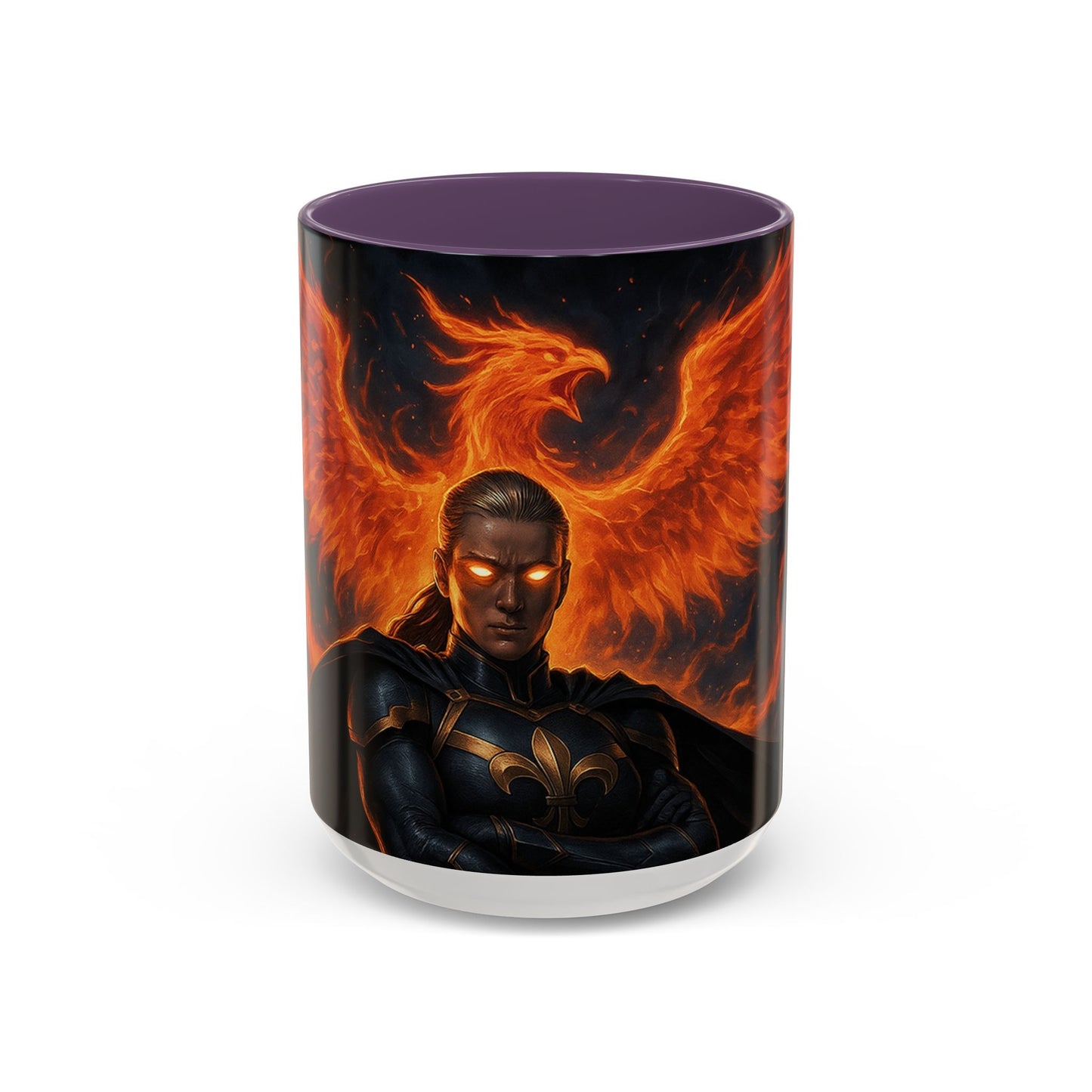 Mythical Phoenix Accent Coffee Mug, Fantasy Gift, Hot Beverage Cup, Cozy Home Decor, Unique Gift for Her