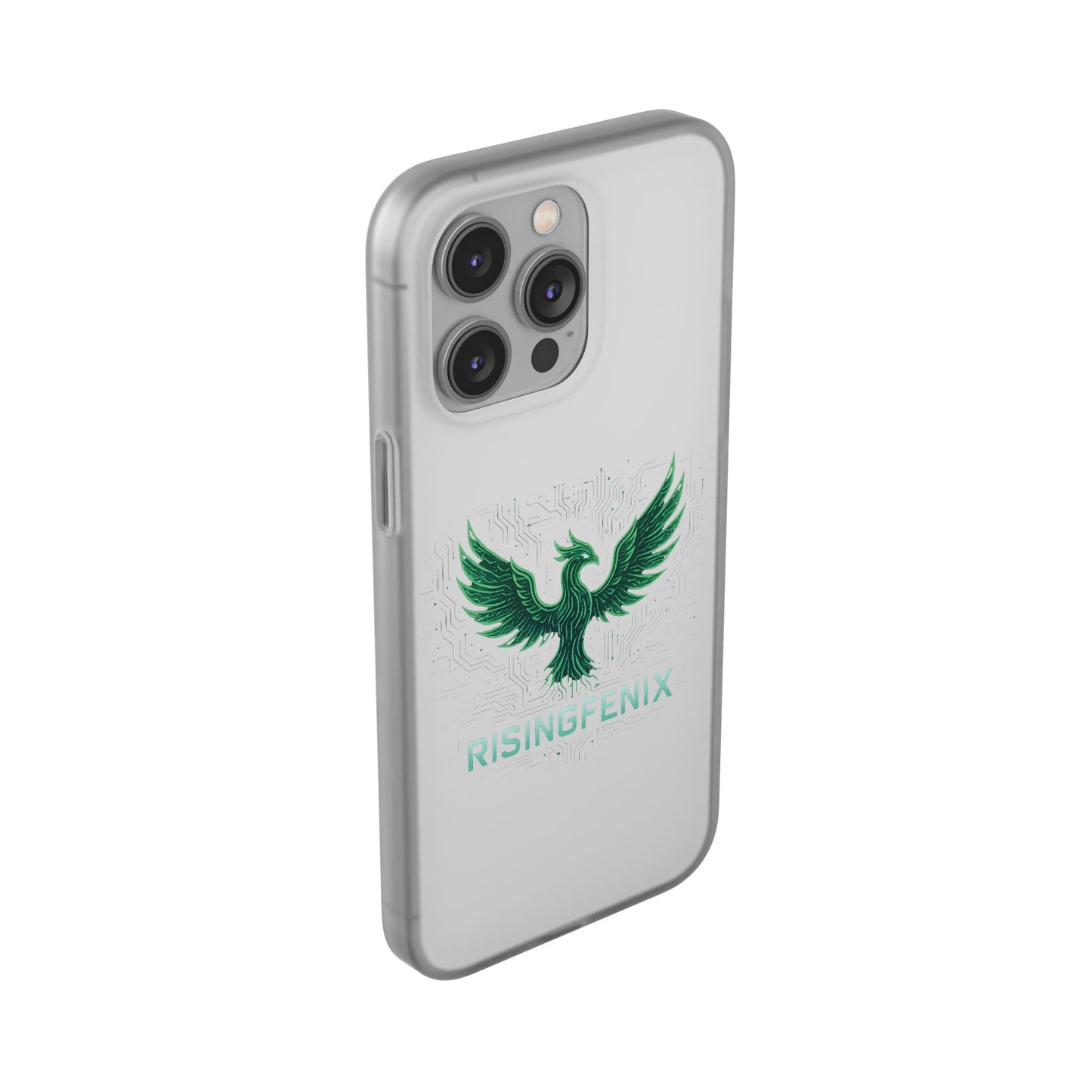 Phoenix Rising Flexi Case, Stylish Phone Cover, Trendy Tech Accessory, Gift for Tech Lovers, Unique Protector