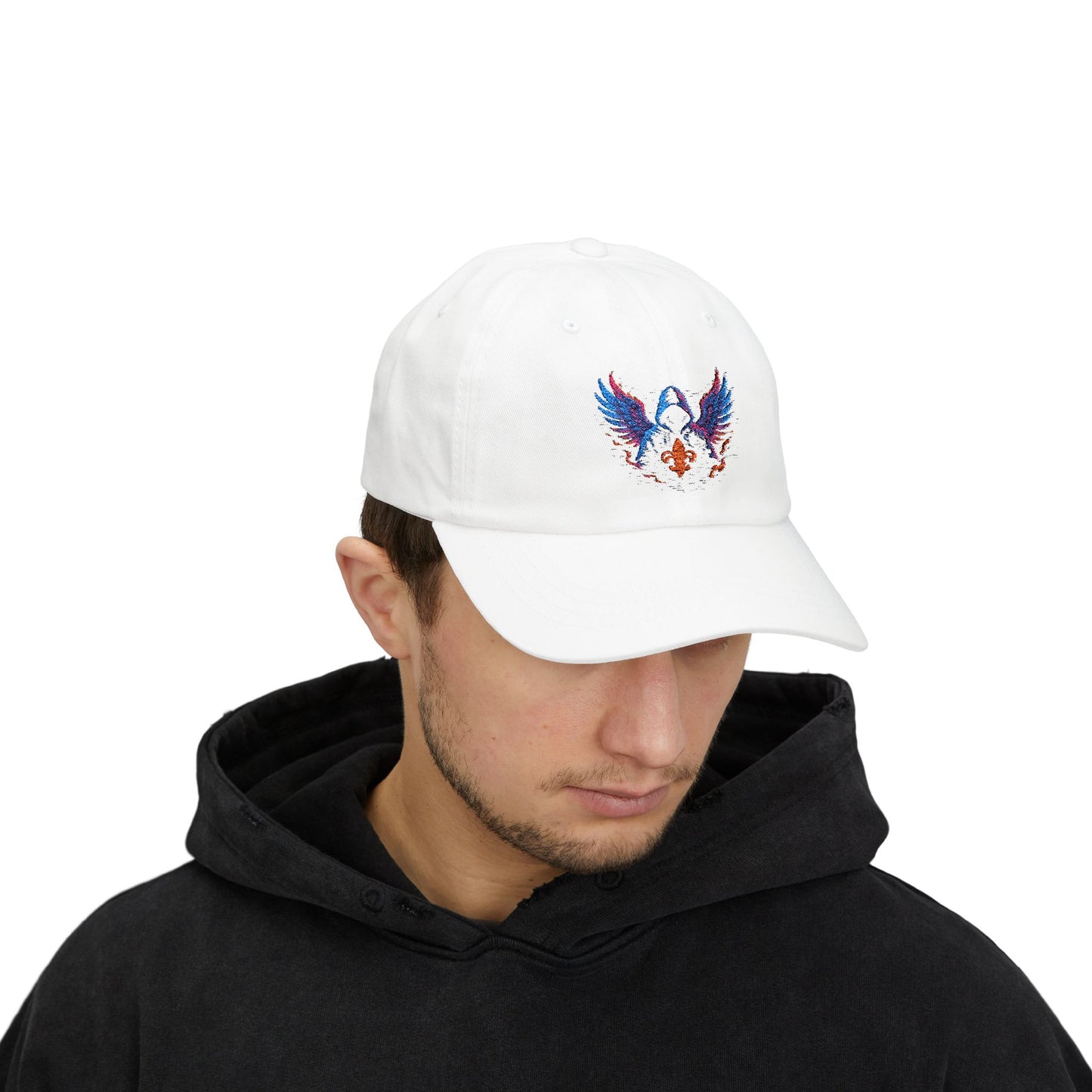 Classic Dad Cap with Colorful Wings Design, Casual Hat Gift for Father's Day, Father’s Day Gift, Trendy Cap for Men, Fashionable Accessories