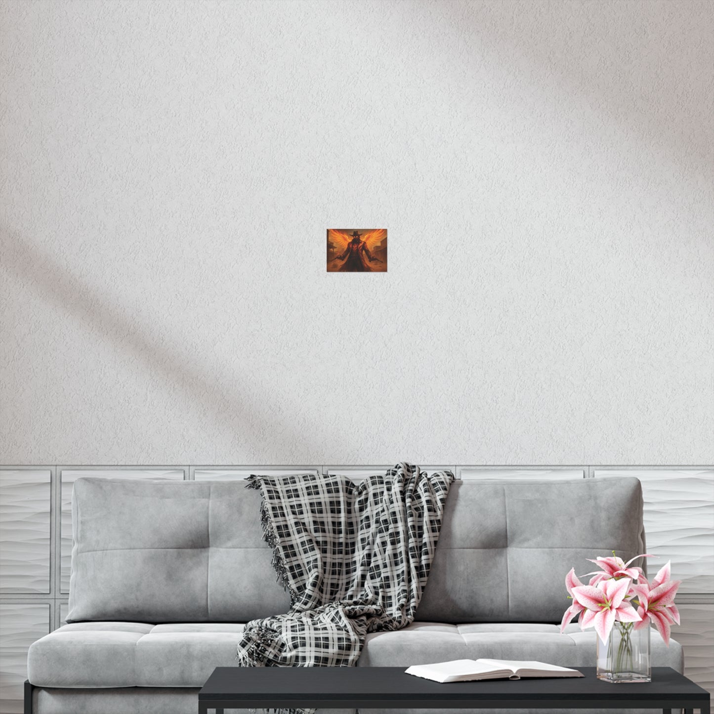 Fiery Angel Uncoated Poster, Wall Art Decor, Gothic Decor, Gift for Fantasy Lovers, Unique Home Decoration