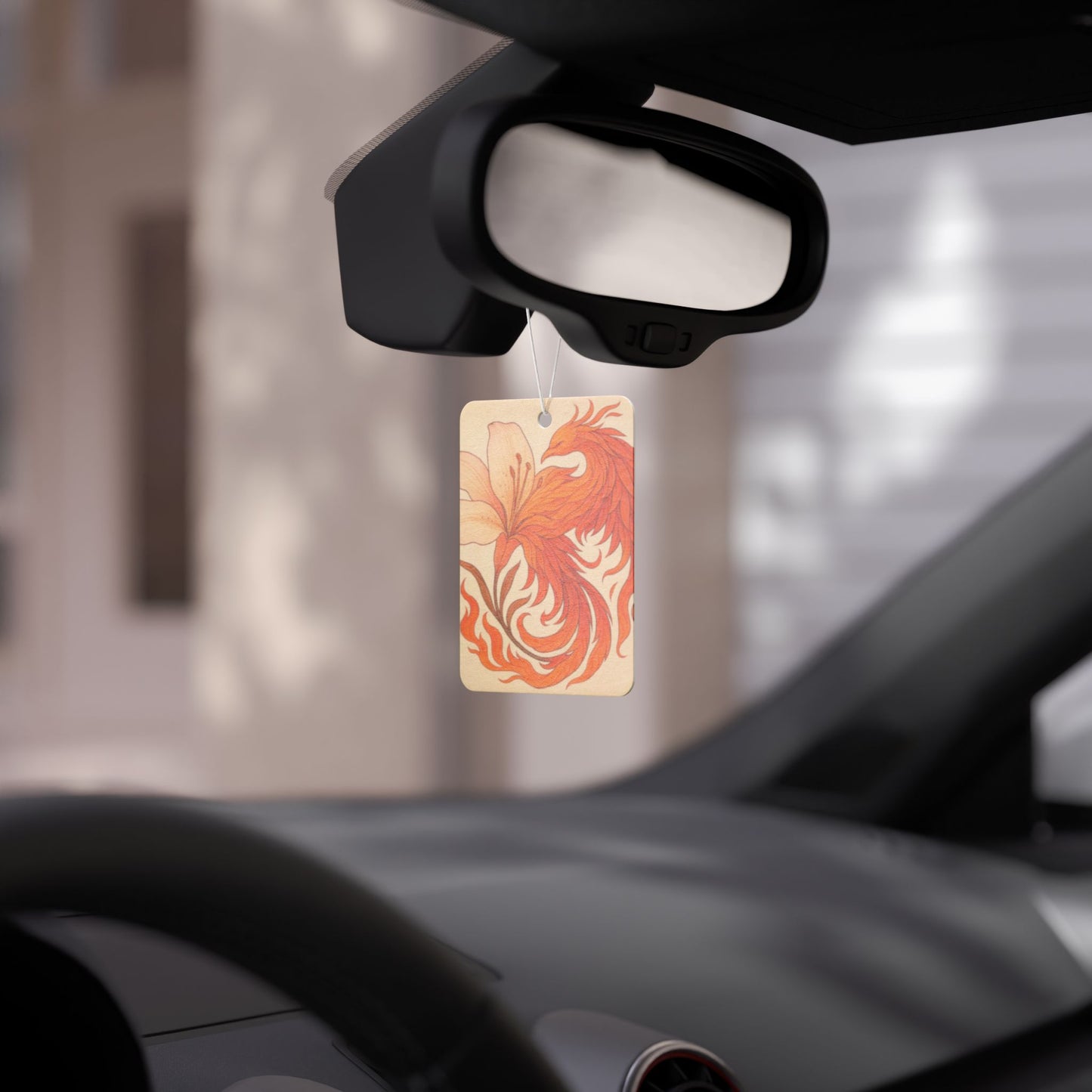 Phoenix Blossom Car Air Freshener, Aromatic Car Décor, Unique Gift for Teens, Home Fragrance, Road Trip Essentials