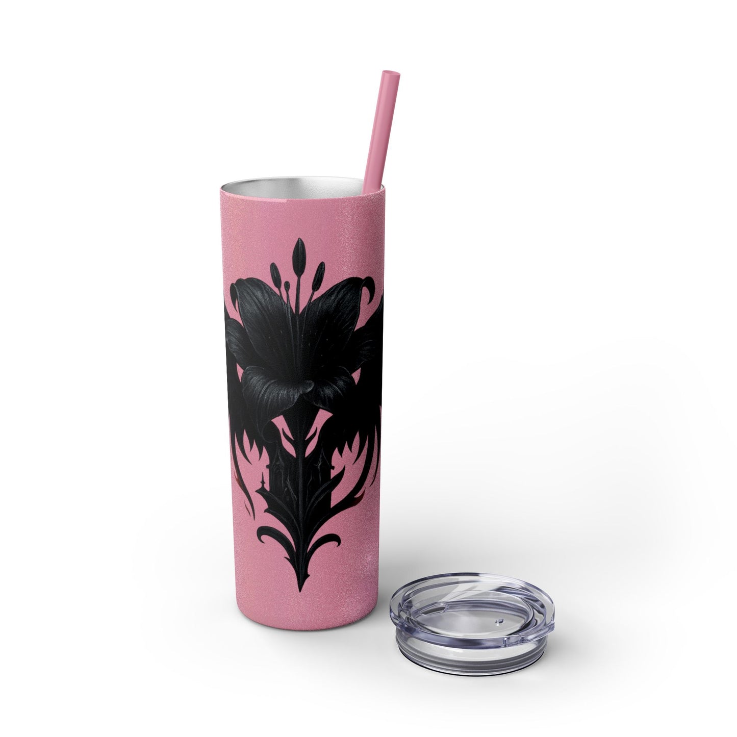 Elegant Black Floral Skinny Tumbler with Straw | Stylish Drinkware | Gift for Her, Travel Mug, Coffee Cup, Stylish Water Bottle, [...]