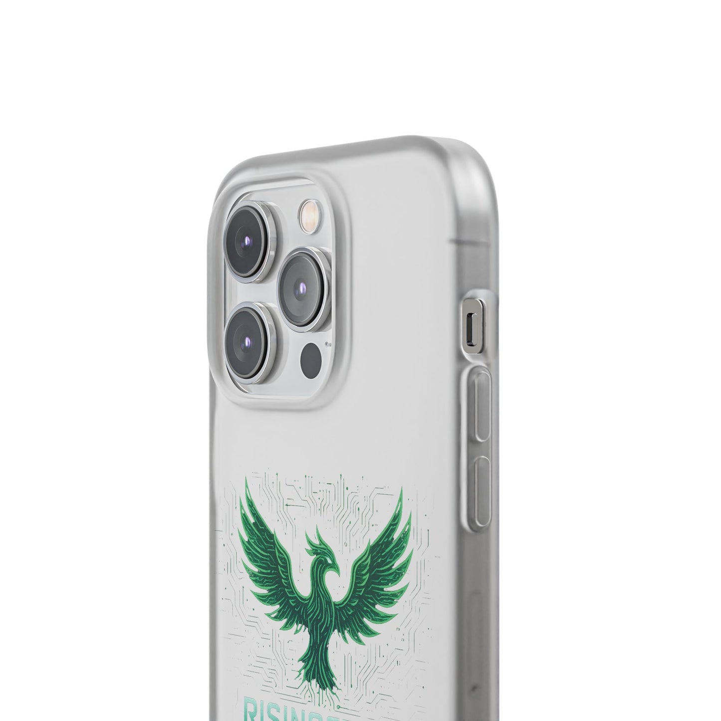 Phoenix Rising Flexi Case, Stylish Phone Cover, Trendy Tech Accessory, Gift for Tech Lovers, Unique Protector