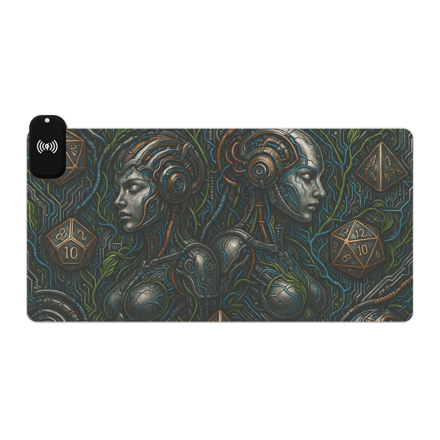 LED Gaming Mouse Pad - Futuristic Design with Wireless Charging, Desk Decor, Gamer Accessories, Gaming Setup, Gift for Gamers, Tech [...]