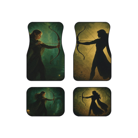 Enchanting Car Mats Set | Fantasy Car Floor Mats for Adventure Lovers, Unique Gift for Gamers, Stylish Vehicle Decor, Elf Design, [...]