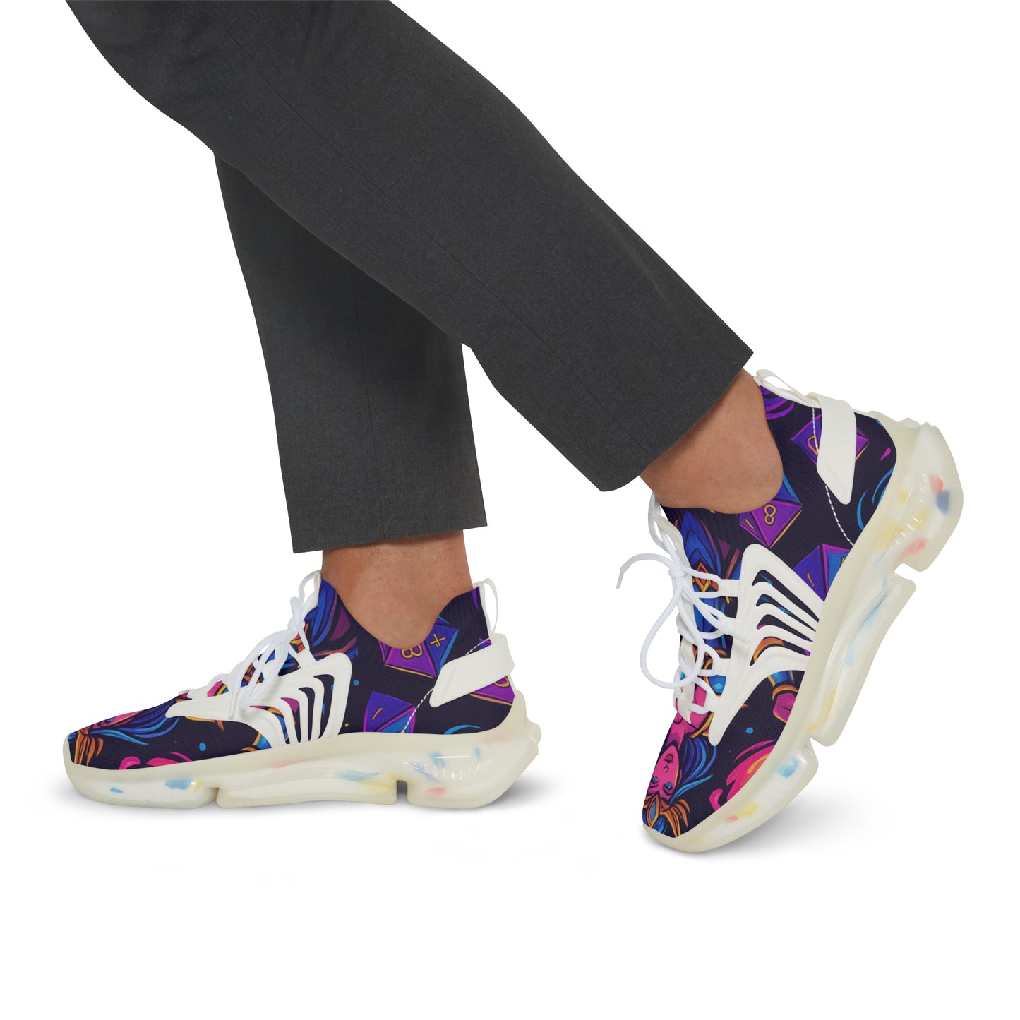 Vibrant Graphic Sneakers for Men, Trendy Athletic Shoes, Casual Footwear, Colorful Sport Shoes, Unique Party Sneakers, Birthday Gift Shoes