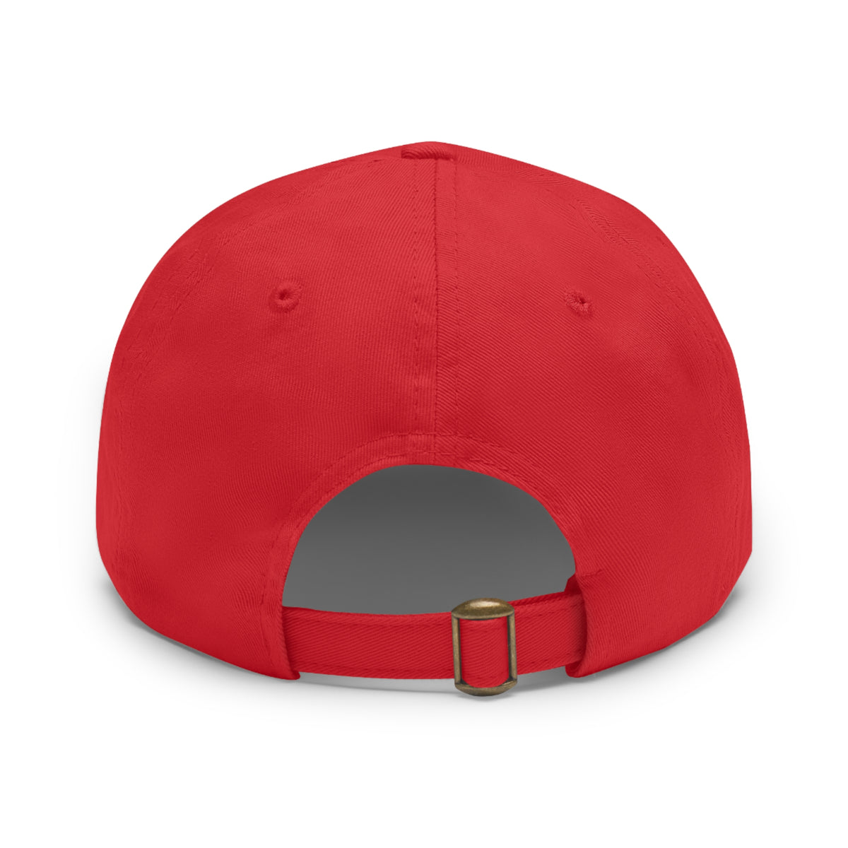 Ember Phoenix Leather Patch Dad Hat — Vintage Firebird Round Patch Cap