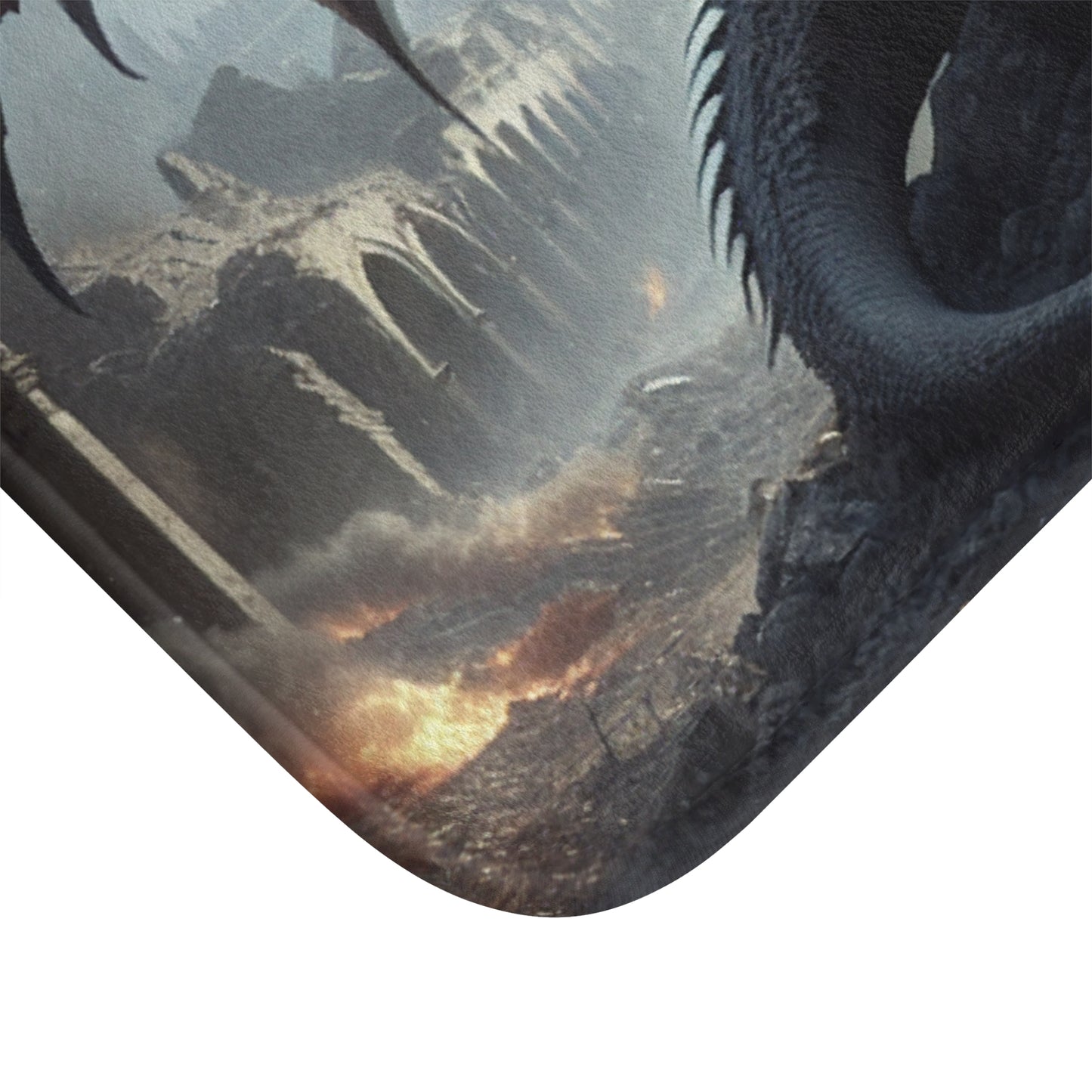 Majestic Dragon Bath Mat - Fantasy Decor, Dragon Lovers Gift, Bathroom Accessory, Home Decor, Unique Bath Rug