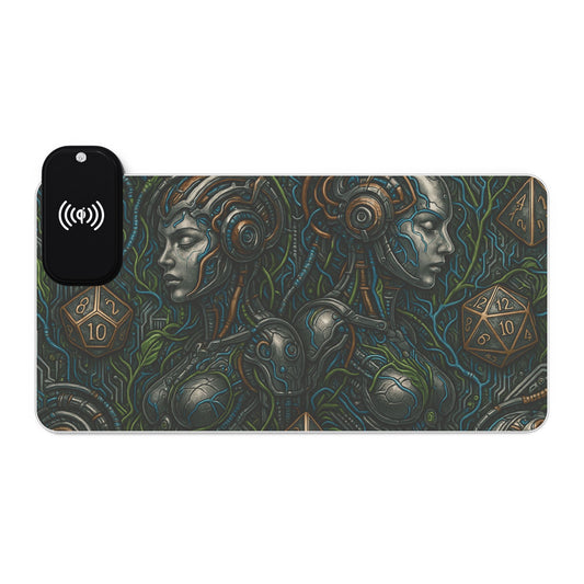 LED Gaming Mouse Pad - Futuristic Design with Wireless Charging, Desk Decor, Gamer Accessories, Gaming Setup, Gift for Gamers, Tech [...]