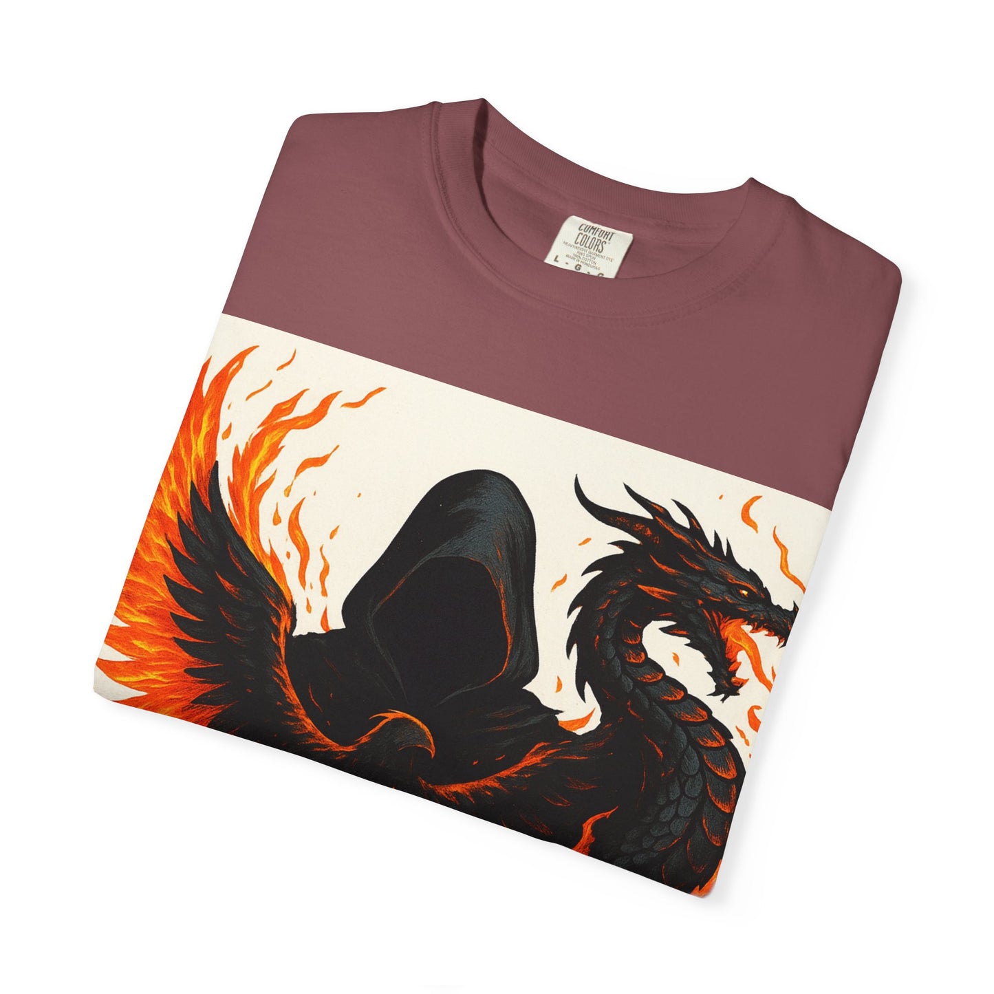 Bold Dragon and Phoenix Graphic Tee, Unisex T-Shirt for Fantasy Lovers, Unique Gift for Birthdays, Casual Wear, Graphic Shirt