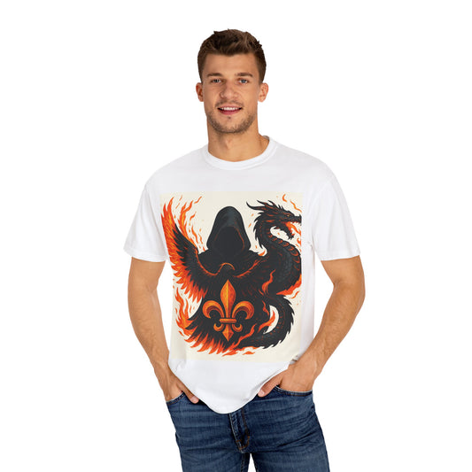 Bold Dragon and Phoenix Graphic Tee, Unisex T-Shirt for Fantasy Lovers, Unique Gift for Birthdays, Casual Wear, Graphic Shirt