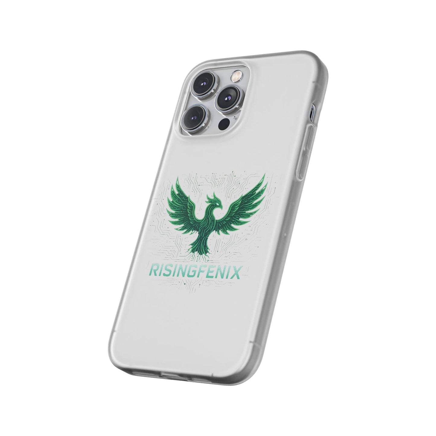 Phoenix Rising Flexi Case, Stylish Phone Cover, Trendy Tech Accessory, Gift for Tech Lovers, Unique Protector
