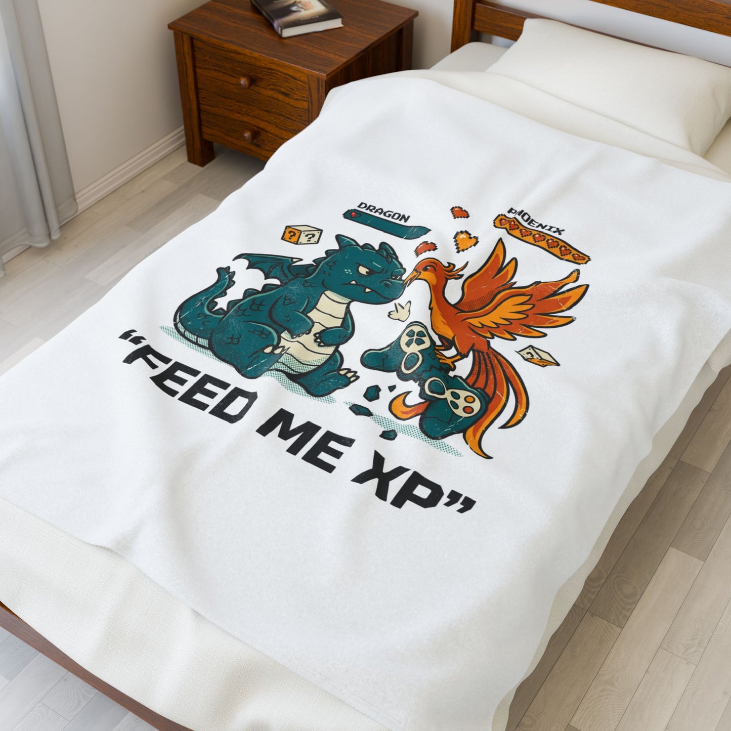 Feed Me XP Blanket | Crash Out meme, neon graffiti, meltdown aesthetic