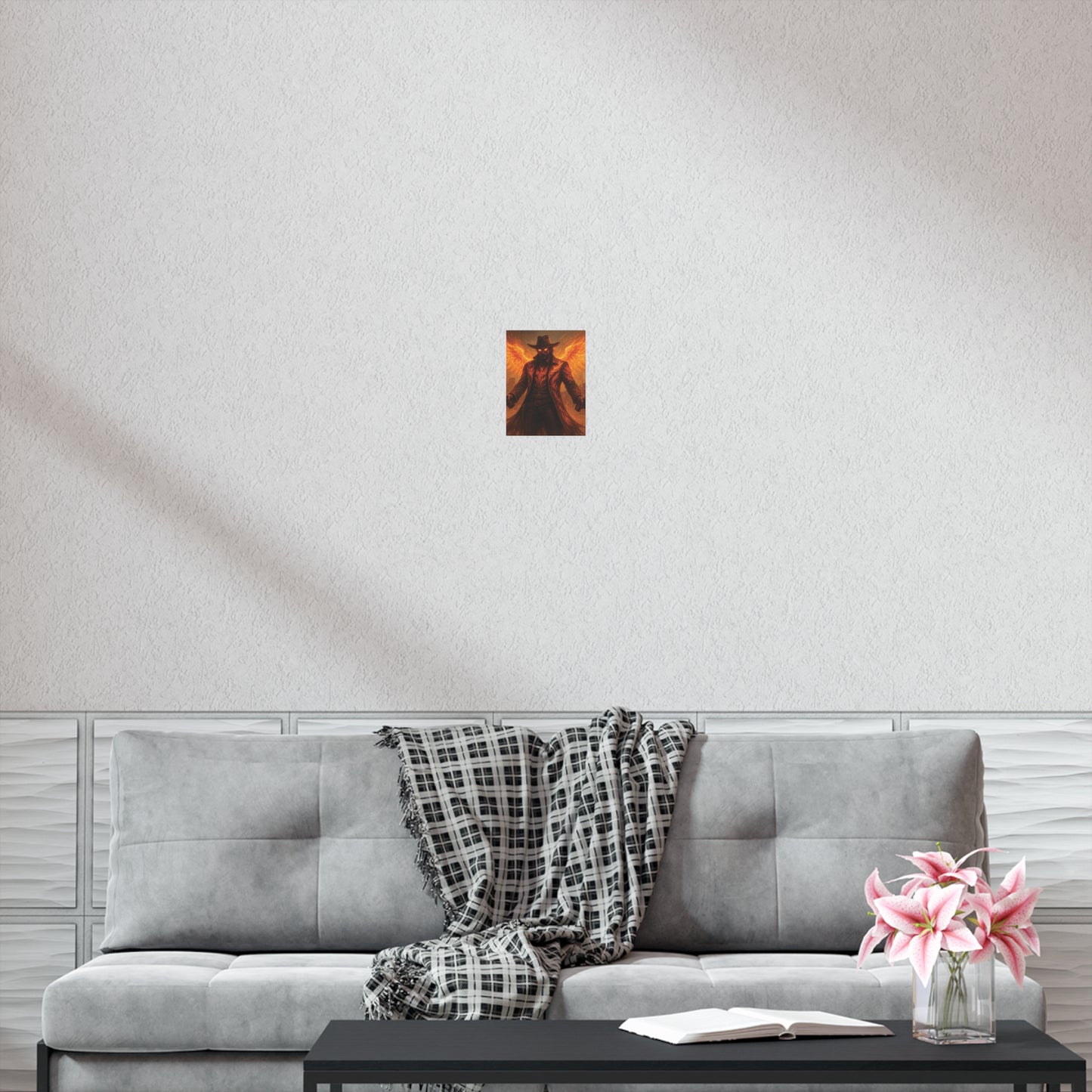 Fiery Angel Uncoated Poster, Wall Art Decor, Gothic Decor, Gift for Fantasy Lovers, Unique Home Decoration