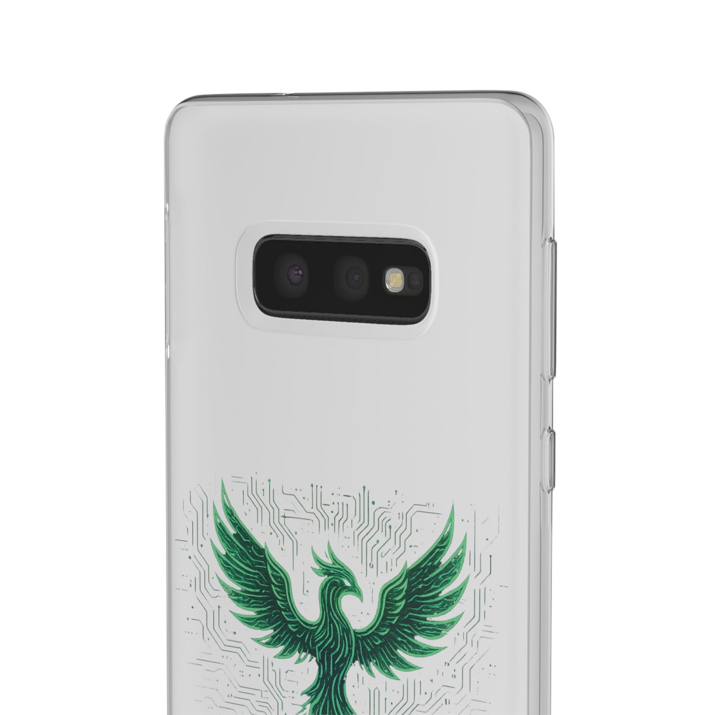 Phoenix Rising Flexi Case, Stylish Phone Cover, Trendy Tech Accessory, Gift for Tech Lovers, Unique Protector