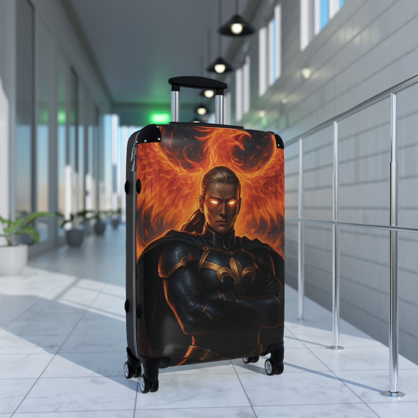 Fierce Fantasy Suitcase - Stylish Luggage for Travelers, Unique Travel Gear, Adventure Ready, Gift for Wanderlust