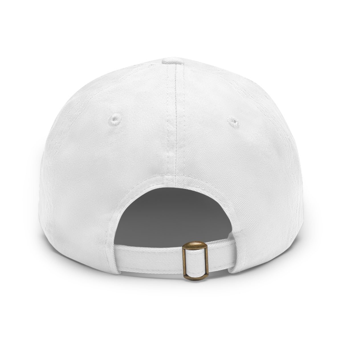 Ember Phoenix Leather Patch Dad Hat — Vintage Firebird Round Patch Cap