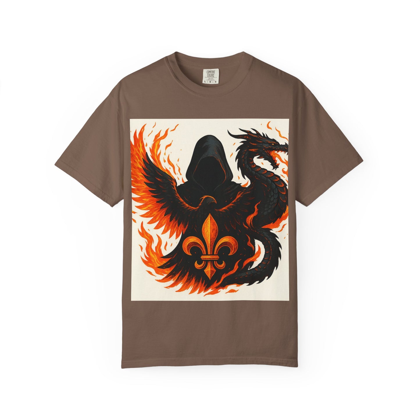 Bold Dragon and Phoenix Graphic Tee, Unisex T-Shirt for Fantasy Lovers, Unique Gift for Birthdays, Casual Wear, Graphic Shirt