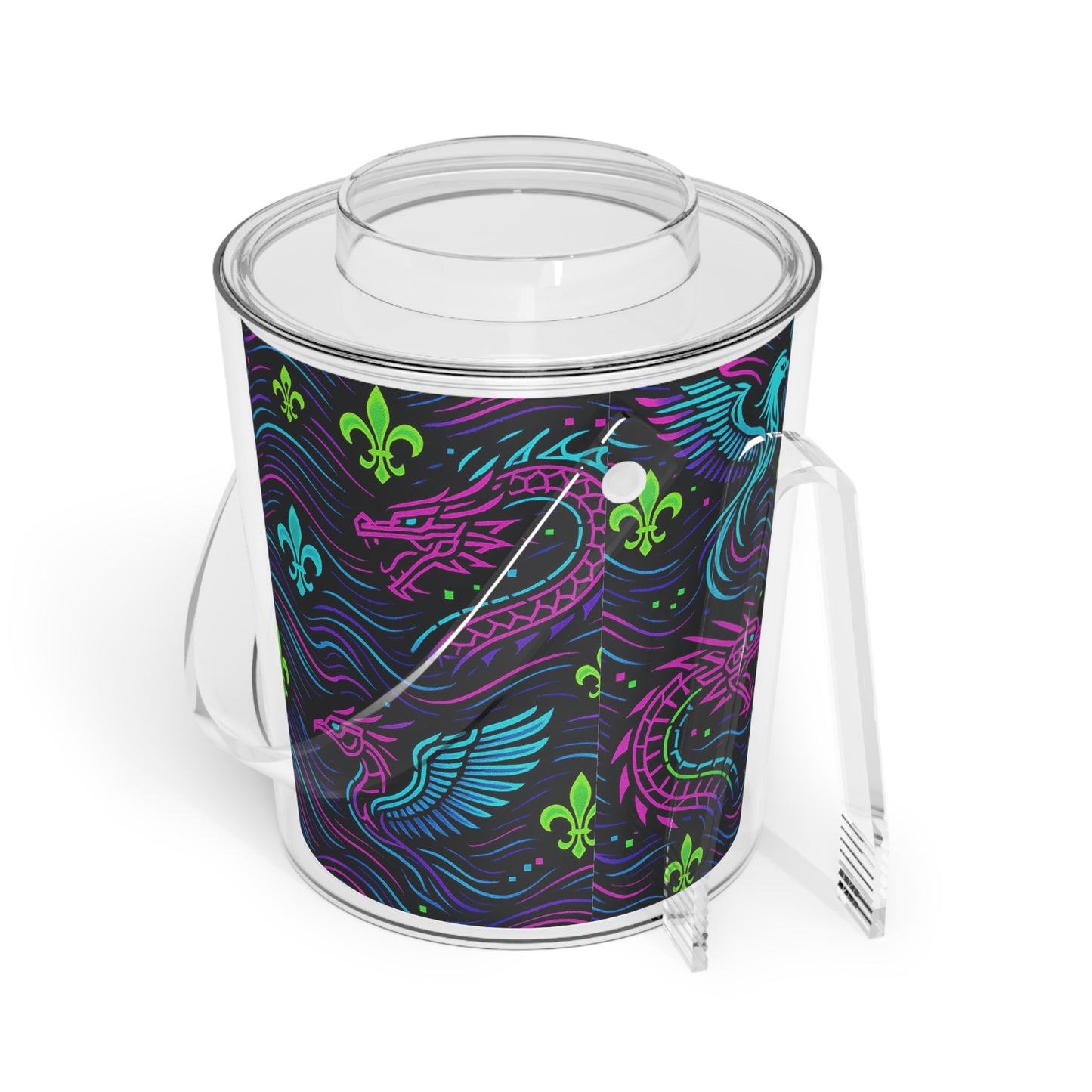 Vibrant Dragon Ice Bucket, Cocktail Cooler for Parties, Fun Summer Gatherings, Fantasy-Themed Weddings, Chilling Drinks