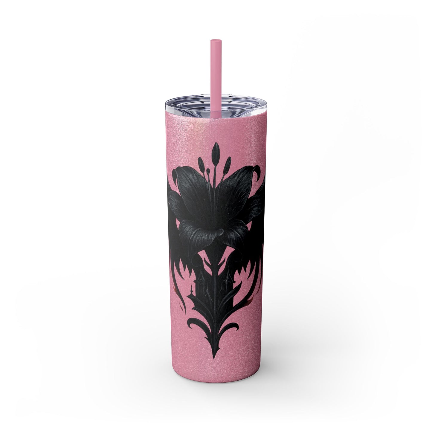 Elegant Black Floral Skinny Tumbler with Straw | Stylish Drinkware | Gift for Her, Travel Mug, Coffee Cup, Stylish Water Bottle, [...]