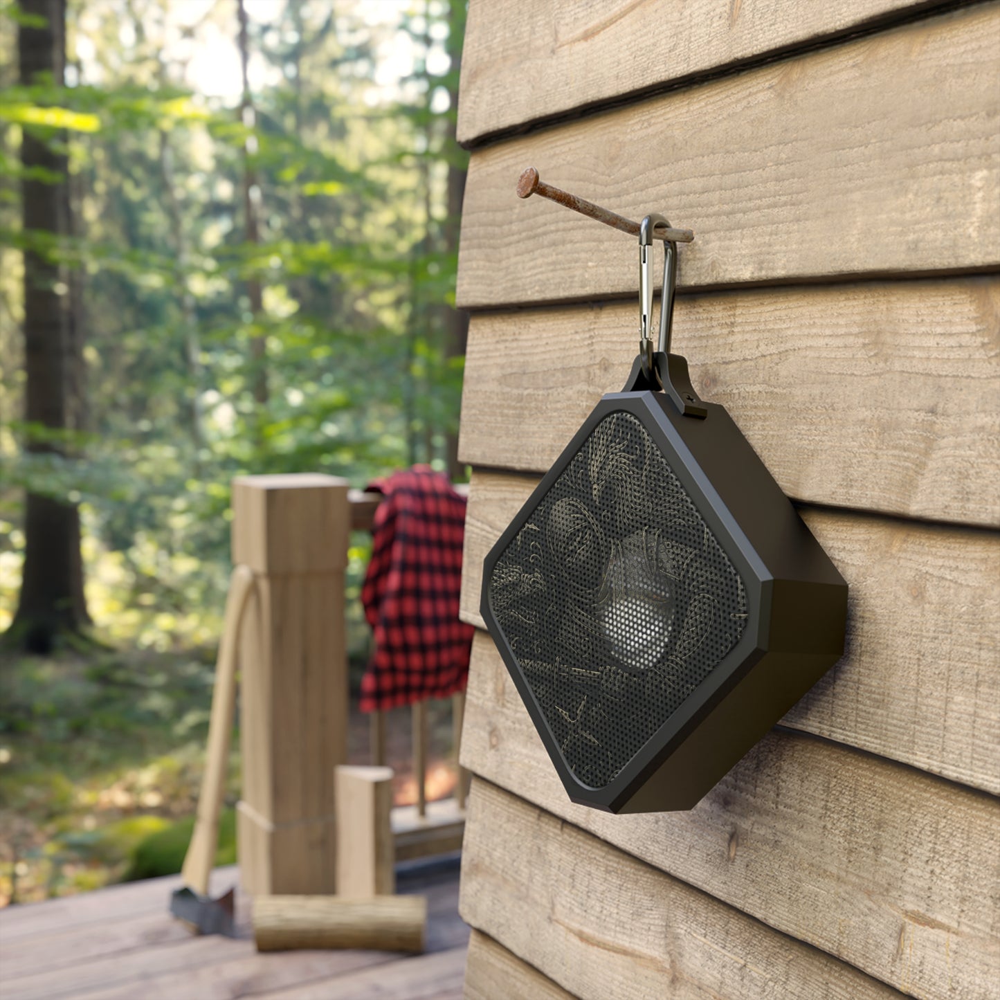 Outdoor Bluetooth Speaker with Knight Design, Portable Speaker, Music in Nature, Adventure Gear, Camping Accessory, Gift for Outdoors