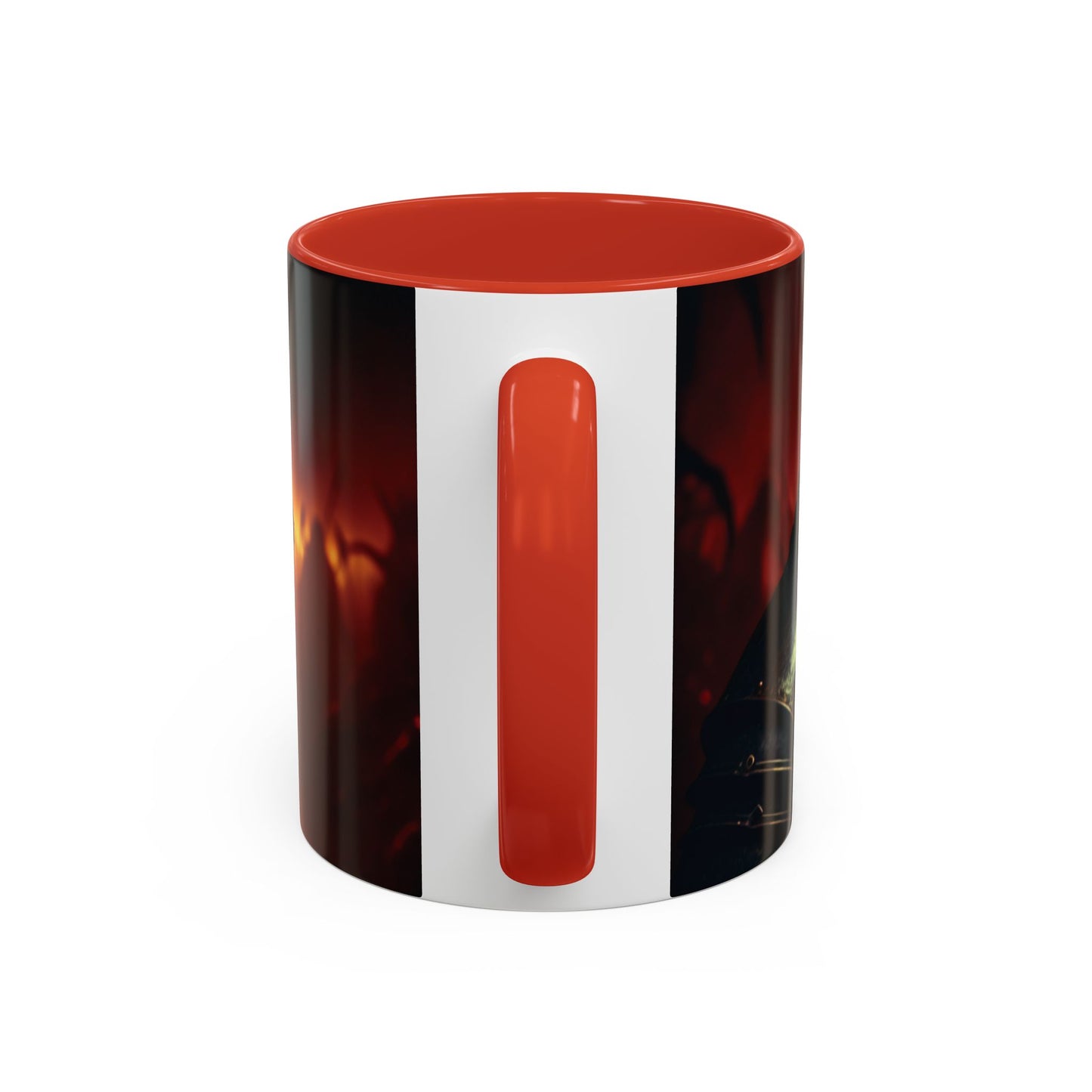 Fierce Knight Accent Coffee Mug | Unique Gift for Fantasy Lovers, Dark Aesthetic Decor, Gamer Essentials, Office Cup, Medieval Art