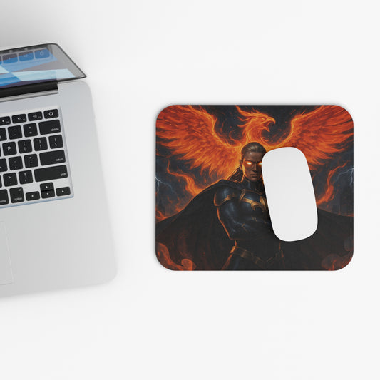Fantasy Phoenix Mouse Pad, Ergonomic Desk Mat, Gamer Gift, Office Decor, Gaming Accessories, Fire-Themed Office Supply