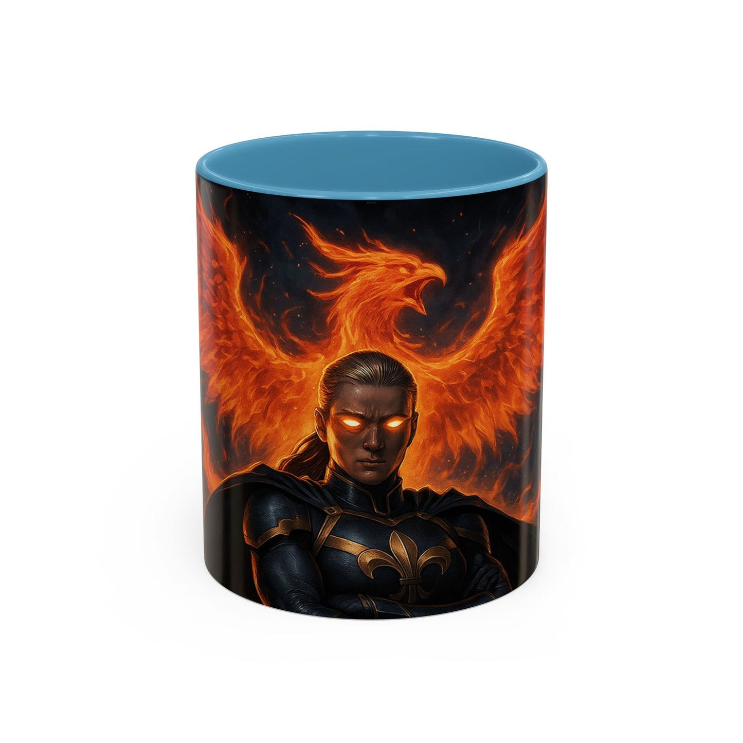 Mythical Phoenix Accent Coffee Mug, Fantasy Gift, Hot Beverage Cup, Cozy Home Decor, Unique Gift for Her