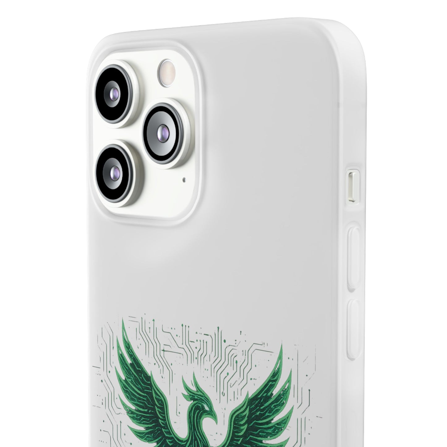 Phoenix Rising Flexi Case, Stylish Phone Cover, Trendy Tech Accessory, Gift for Tech Lovers, Unique Protector