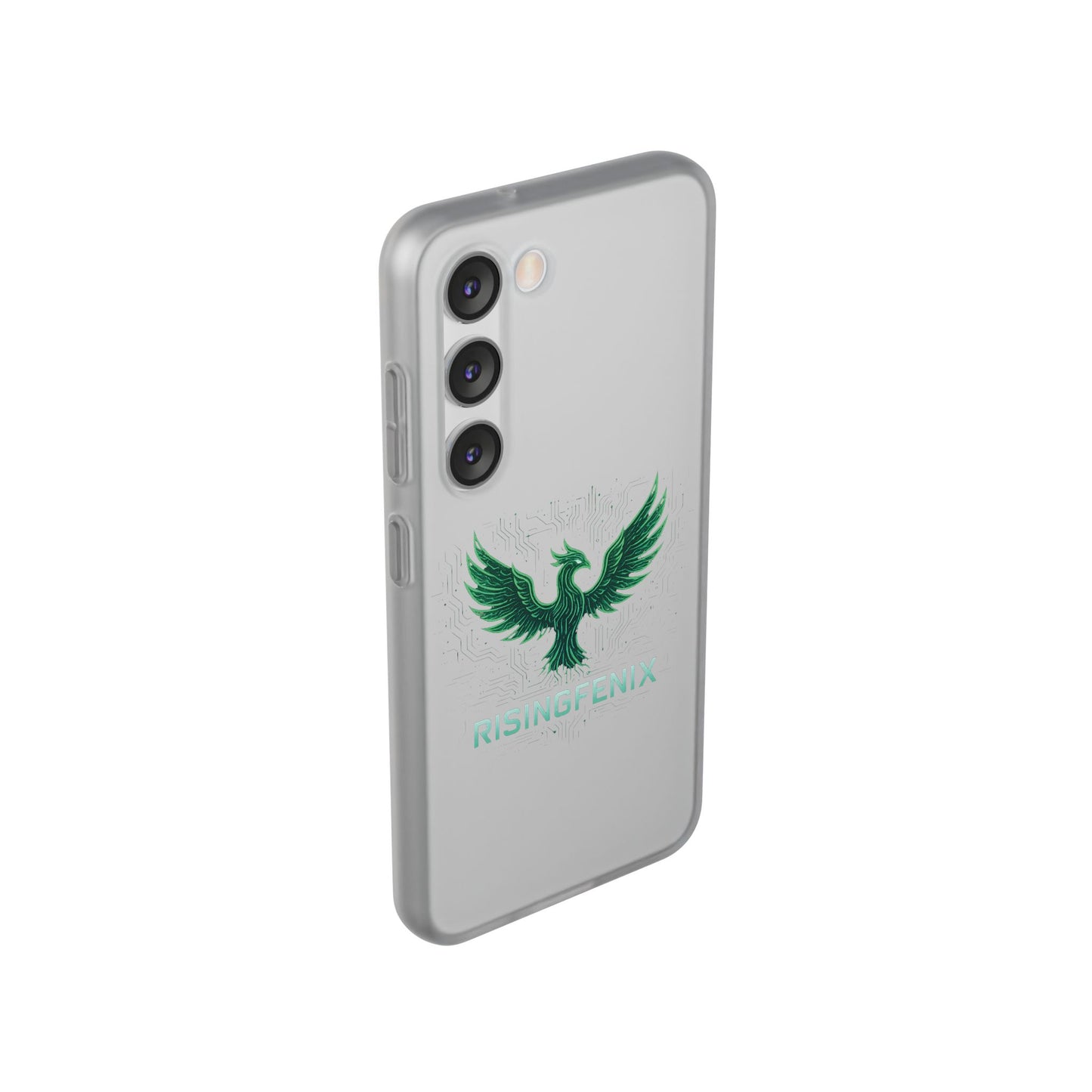 Phoenix Rising Flexi Case, Stylish Phone Cover, Trendy Tech Accessory, Gift for Tech Lovers, Unique Protector