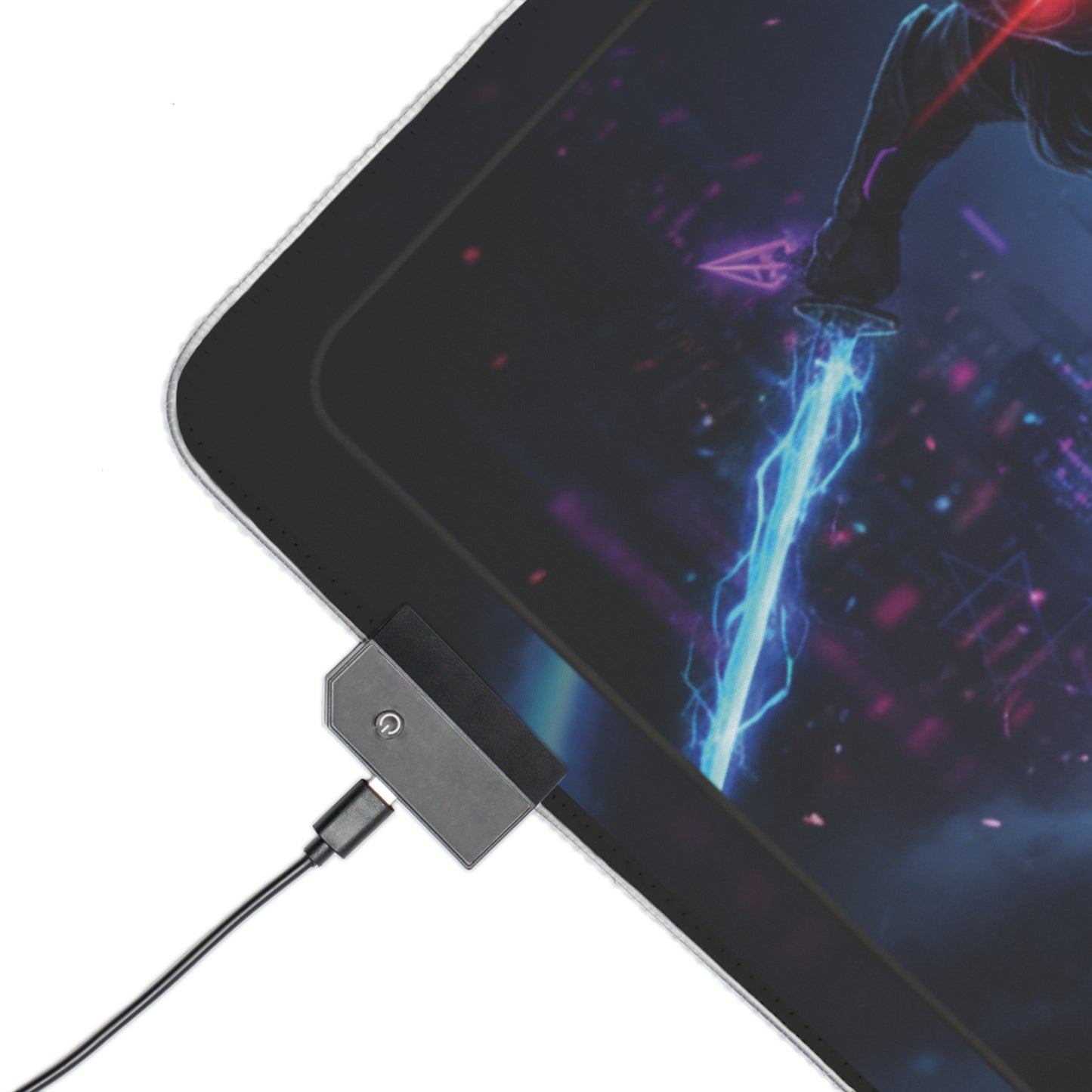 Cyberpunk Duo LED Gaming Mouse Pad — RGB Extended Desk Mat
