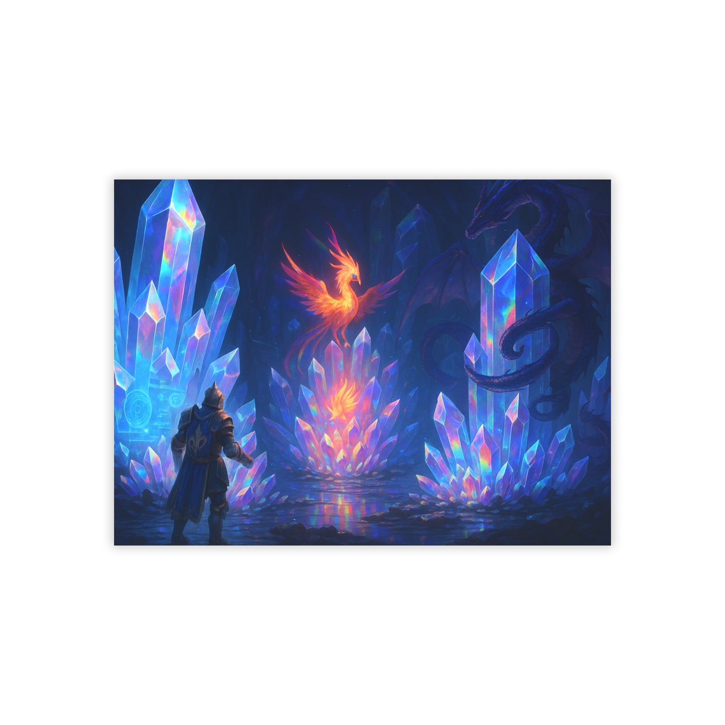 Fantasy Crystal-Themed Post-it® Note Pads, Sticky Notes, Office Supplies, Gift for Gamers, Fantasy Decor, Notepads for Organizing