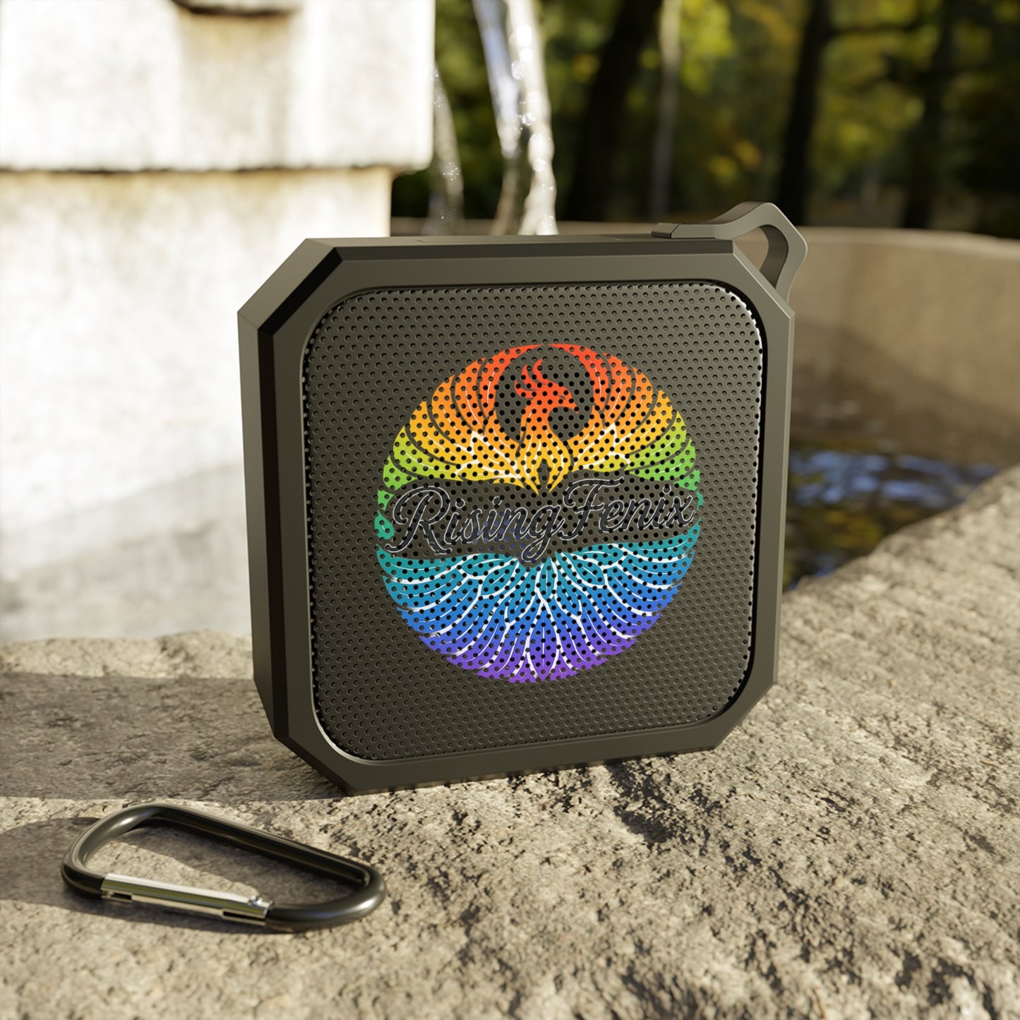 Outdoor Bluetooth Speaker with Rainbow Phoenix Design | Portable Wireless Speaker, Camping Gear, Beach Speaker, Hiking Gift, Music [...]