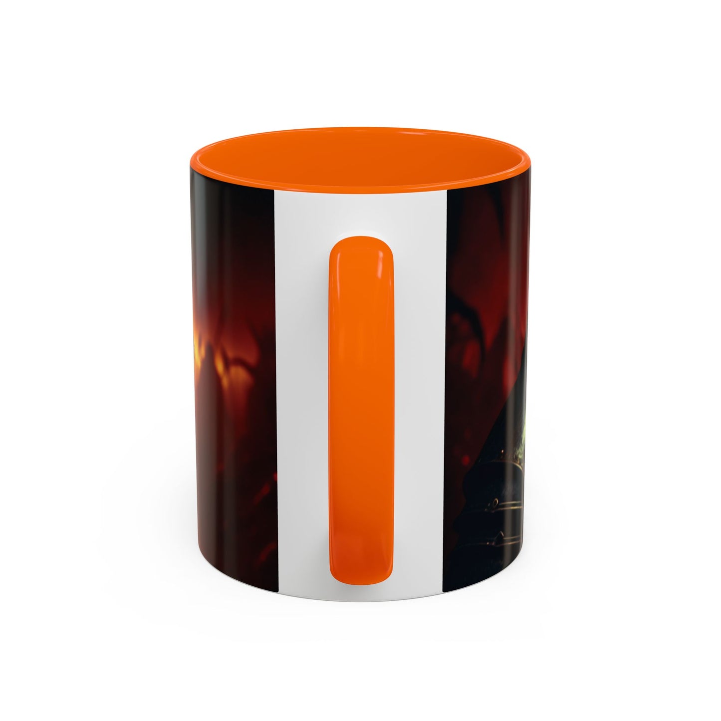 Fierce Knight Accent Coffee Mug | Unique Gift for Fantasy Lovers, Dark Aesthetic Decor, Gamer Essentials, Office Cup, Medieval Art