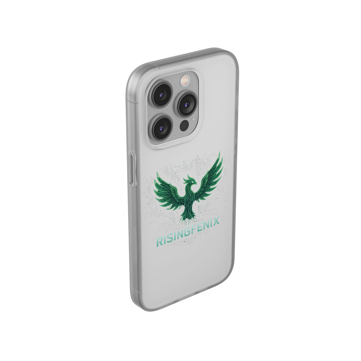 Phoenix Rising Flexi Case, Stylish Phone Cover, Trendy Tech Accessory, Gift for Tech Lovers, Unique Protector