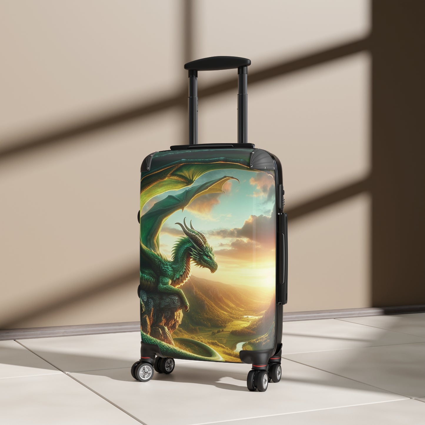 Dragon Design Suitcase – Fantasy Travel Luggage, Adventure Gear, Unique Gift for Travelers, Fantasy Art Bag, Fun Travel Accessory
