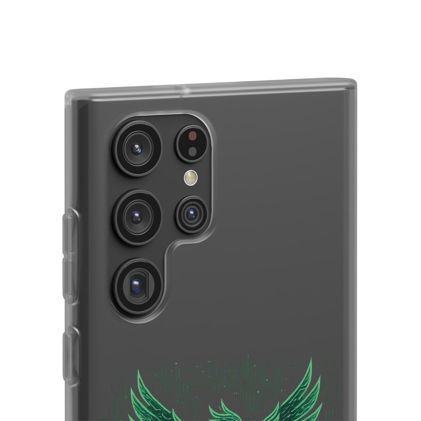 Phoenix Rising Flexi Case, Stylish Phone Cover, Trendy Tech Accessory, Gift for Tech Lovers, Unique Protector