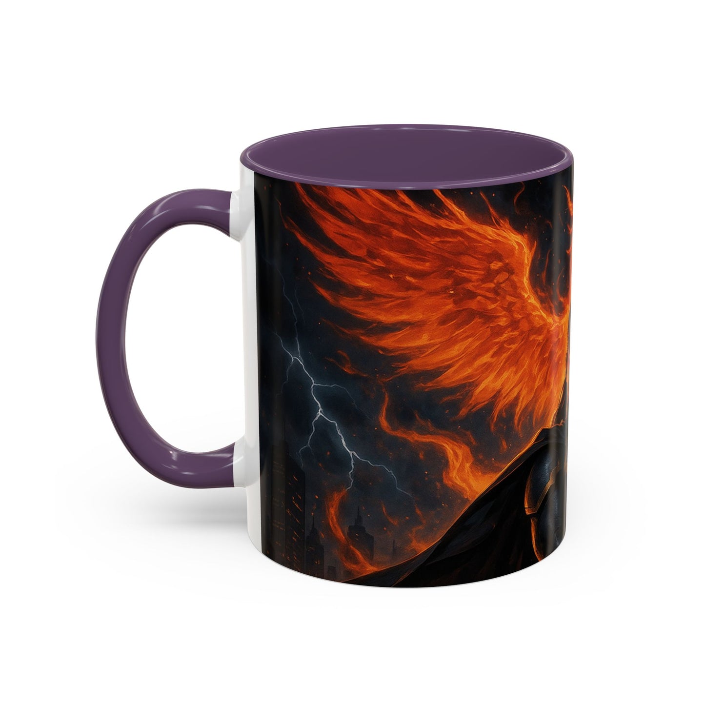 Mythical Phoenix Accent Coffee Mug, Fantasy Gift, Hot Beverage Cup, Cozy Home Decor, Unique Gift for Her