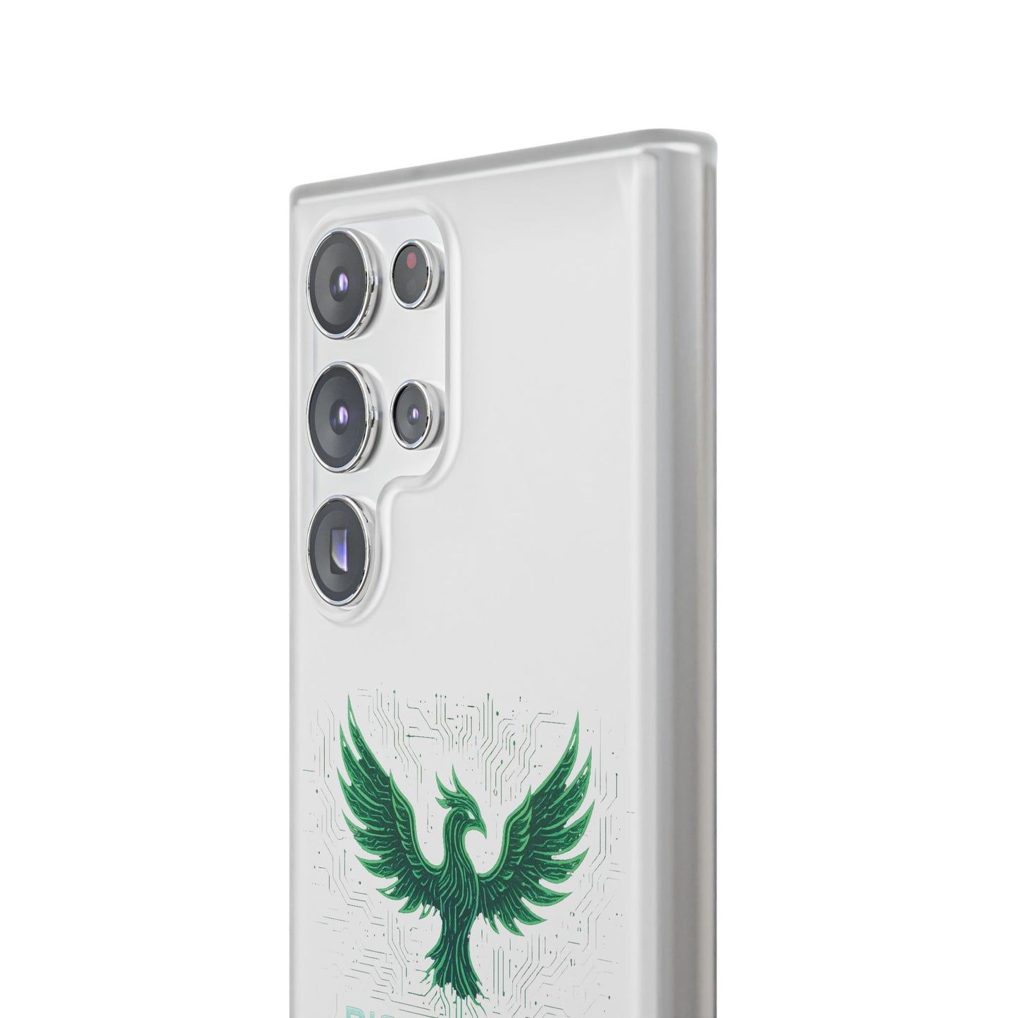 Phoenix Rising Flexi Case, Stylish Phone Cover, Trendy Tech Accessory, Gift for Tech Lovers, Unique Protector