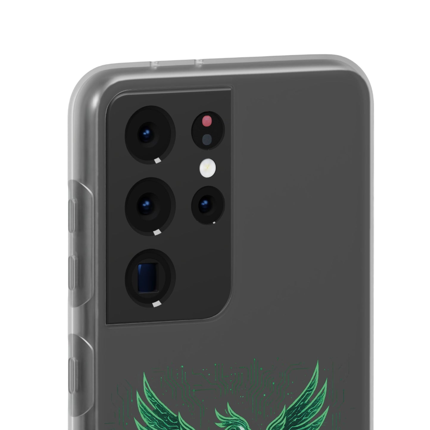 Phoenix Rising Flexi Case, Stylish Phone Cover, Trendy Tech Accessory, Gift for Tech Lovers, Unique Protector