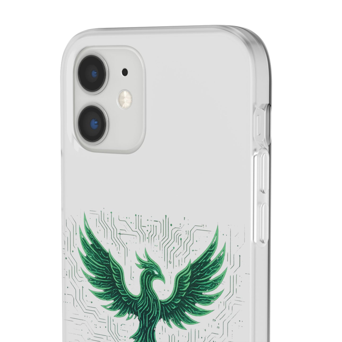 Phoenix Rising Flexi Case, Stylish Phone Cover, Trendy Tech Accessory, Gift for Tech Lovers, Unique Protector