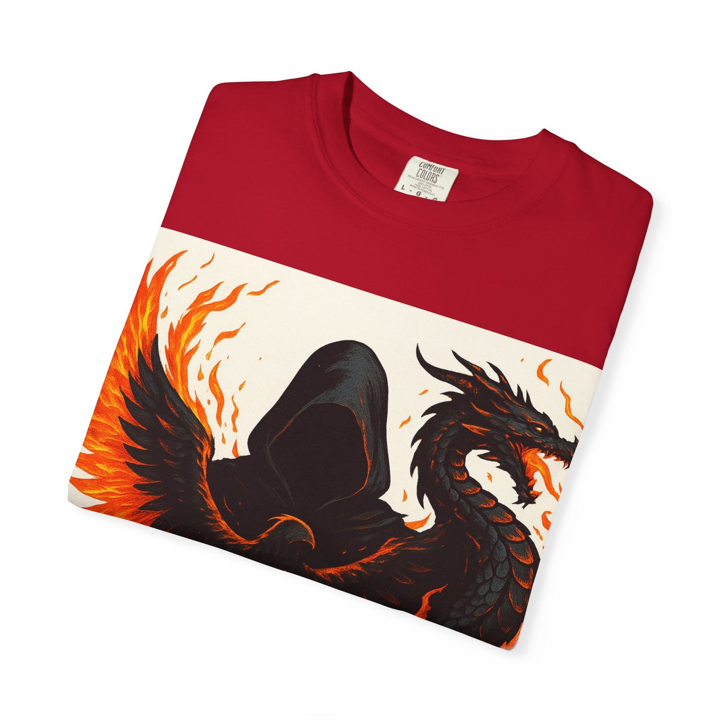 Bold Dragon and Phoenix Graphic Tee, Unisex T-Shirt for Fantasy Lovers, Unique Gift for Birthdays, Casual Wear, Graphic Shirt