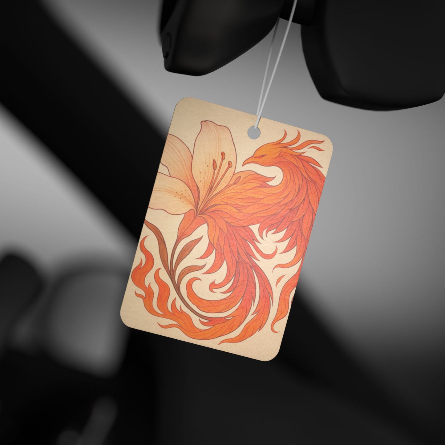 Phoenix Blossom Car Air Freshener, Aromatic Car Décor, Unique Gift for Teens, Home Fragrance, Road Trip Essentials