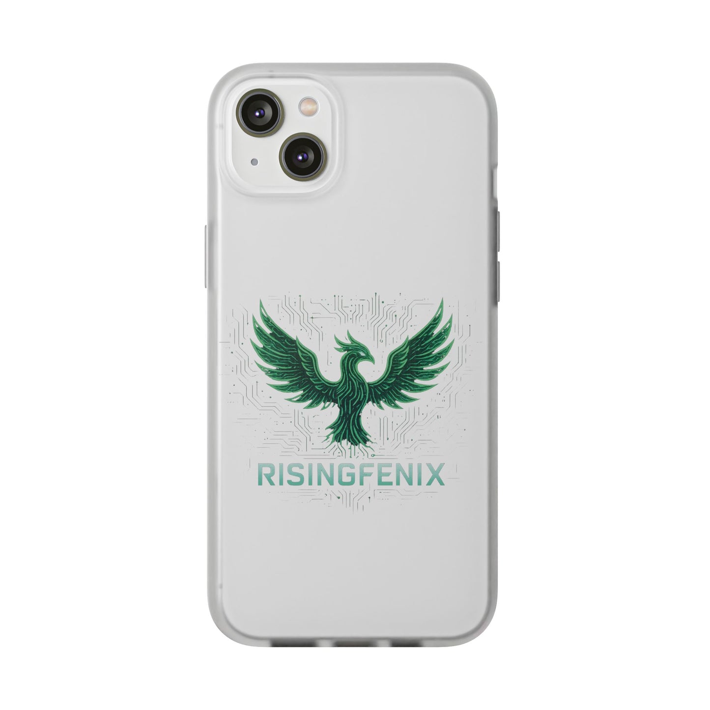 Phoenix Rising Flexi Case, Stylish Phone Cover, Trendy Tech Accessory, Gift for Tech Lovers, Unique Protector