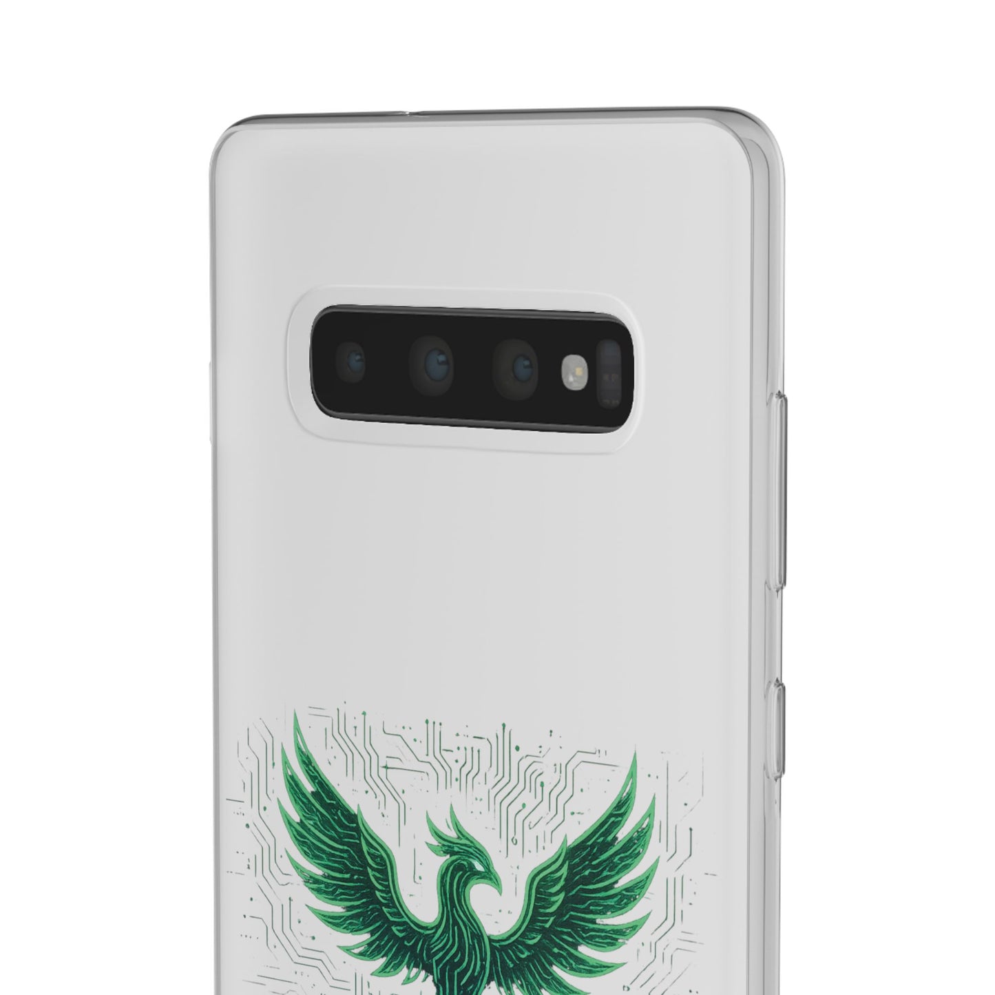 Phoenix Rising Flexi Case, Stylish Phone Cover, Trendy Tech Accessory, Gift for Tech Lovers, Unique Protector