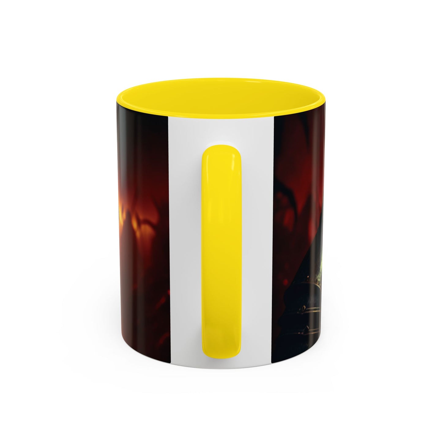 Fierce Knight Accent Coffee Mug | Unique Gift for Fantasy Lovers, Dark Aesthetic Decor, Gamer Essentials, Office Cup, Medieval Art