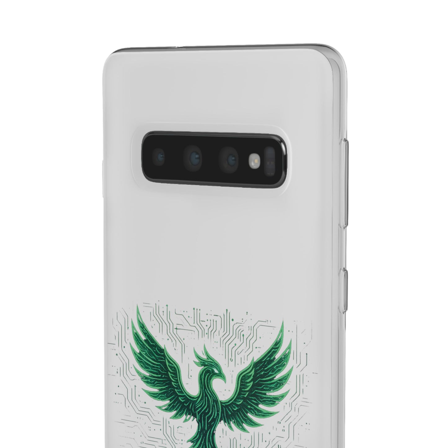 Phoenix Rising Flexi Case, Stylish Phone Cover, Trendy Tech Accessory, Gift for Tech Lovers, Unique Protector