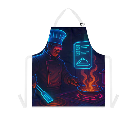 Neon Chef Apron - Vibrant Cooking Gift for Foodies, Personalized Culinary Apparel, BBQ, Kitchen, Baking, Chef Lovers