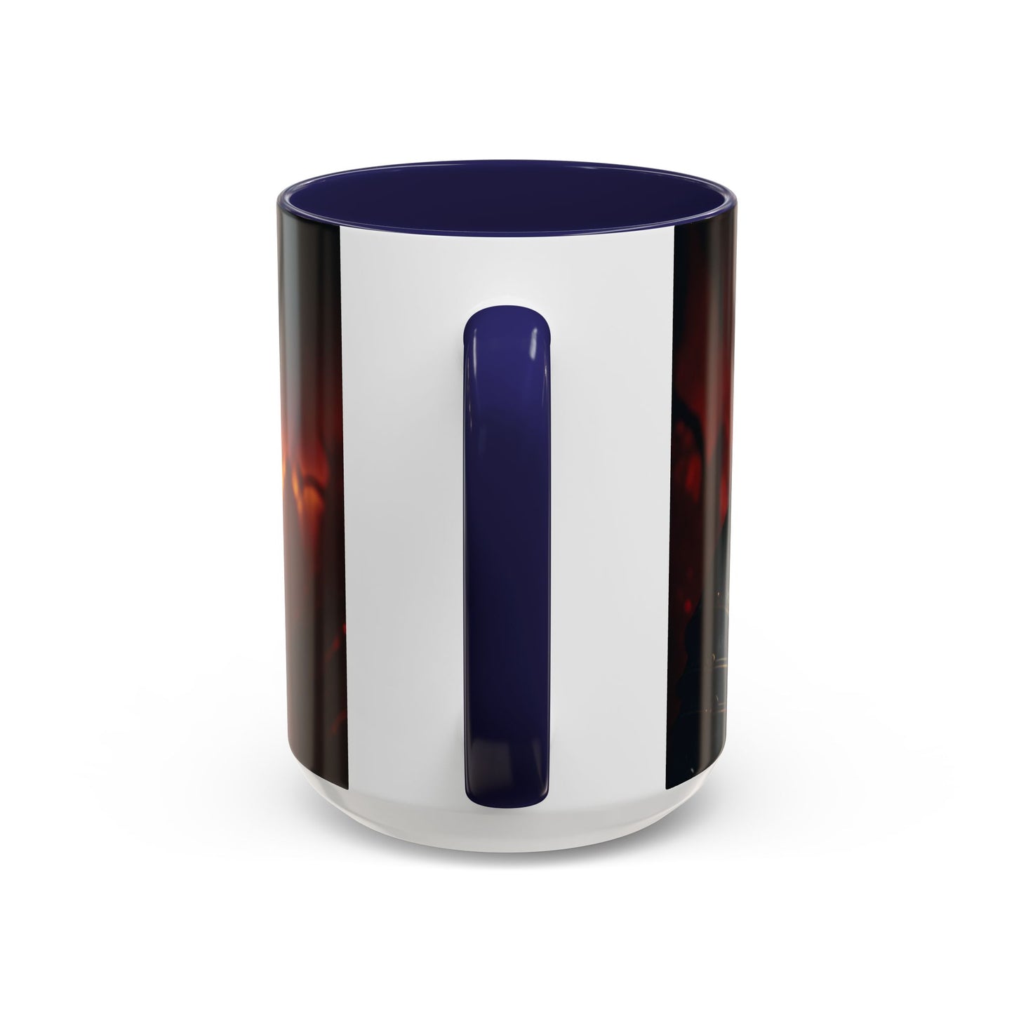 Fierce Knight Accent Coffee Mug | Unique Gift for Fantasy Lovers, Dark Aesthetic Decor, Gamer Essentials, Office Cup, Medieval Art